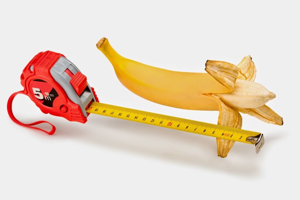 banana in centimeter simbolizirata povečanje penisa